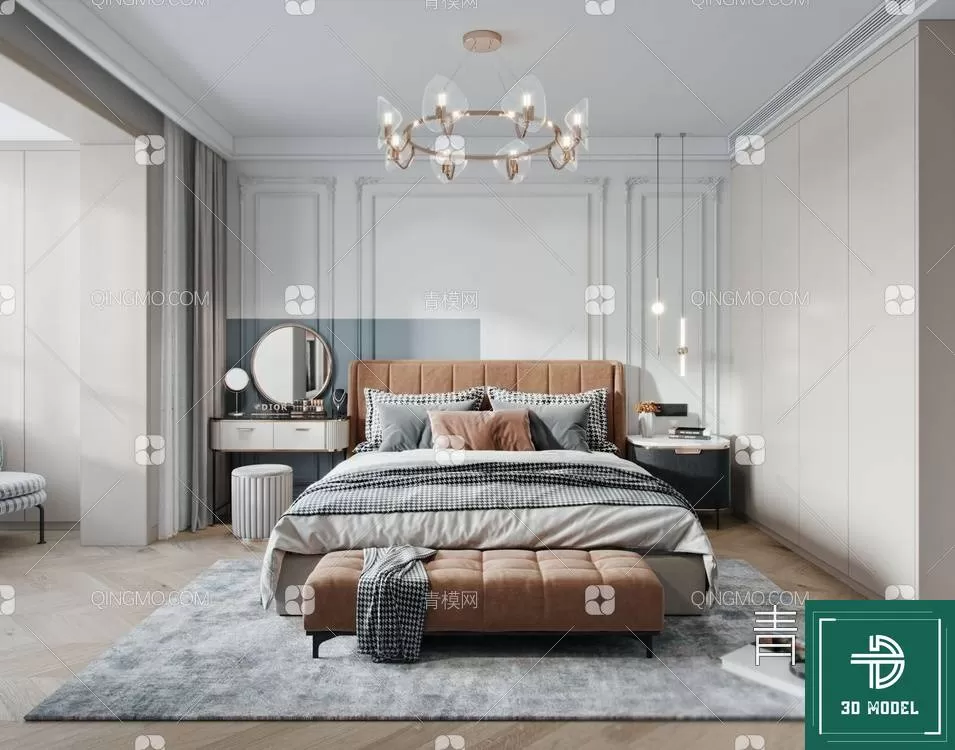 BEDROOM – 3DS MAX MODELS – 041 – PRO BEDROOM – 3DS MAX MODELS – 041 – PRO