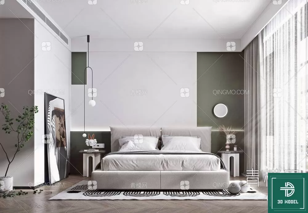 BEDROOM – 3DS MAX MODELS – 042 – PRO BEDROOM – 3DS MAX MODELS – 042 – PRO