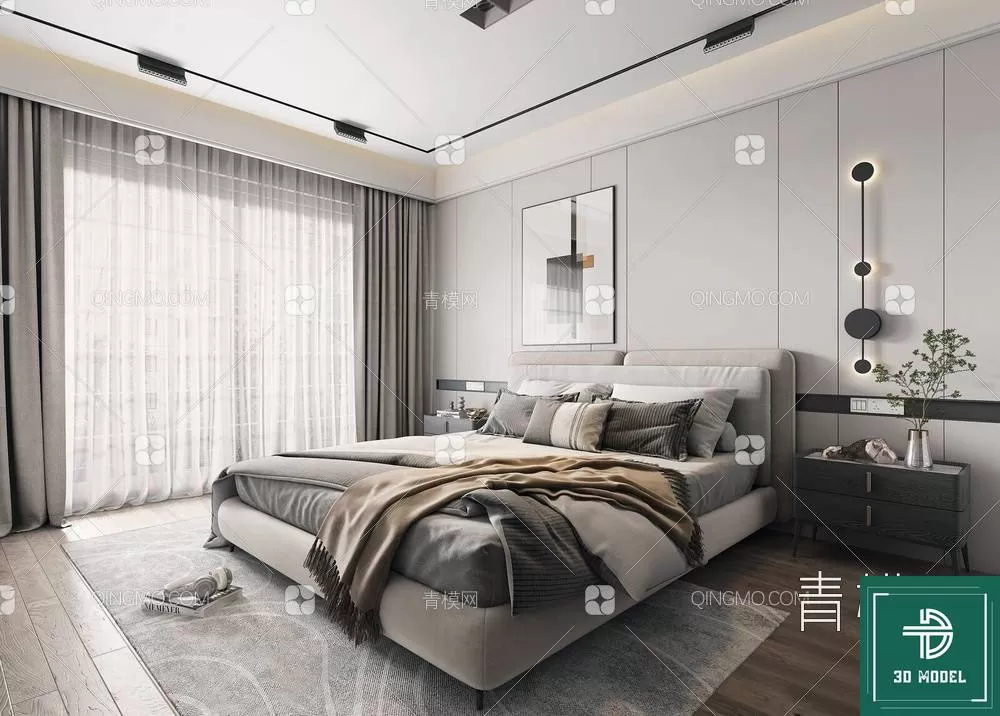 BEDROOM – 3DS MAX MODELS – 043 – PRO BEDROOM – 3DS MAX MODELS – 043 – PRO