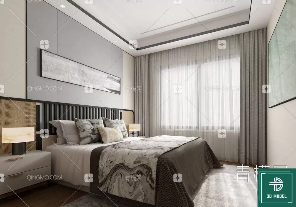 BEDROOM – 3DS MAX MODELS – 044 – PRO BEDROOM – 3DS MAX MODELS – 044 – PRO