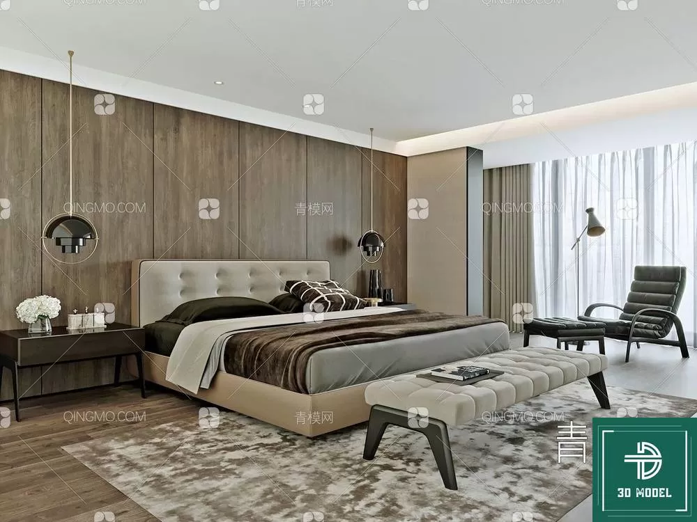 BEDROOM – 3DS MAX MODELS – 045 – PRO BEDROOM – 3DS MAX MODELS – 045 – PRO