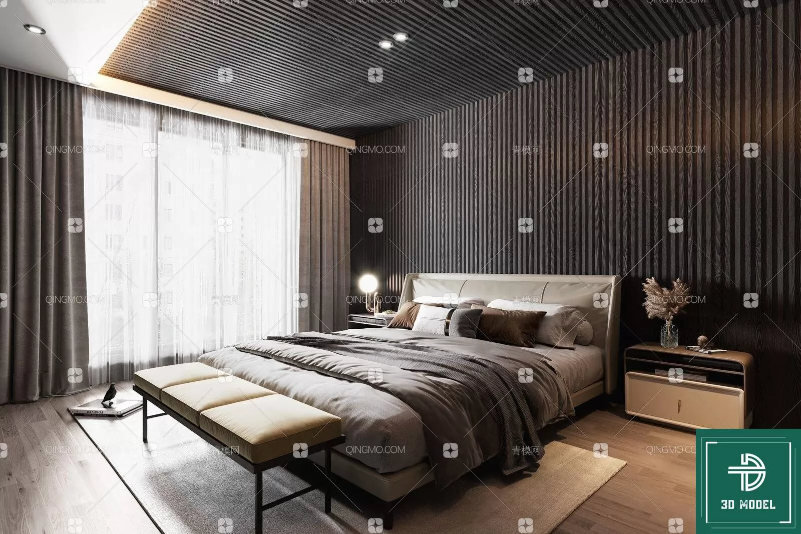 BEDROOM – 3DS MAX MODELS – 046 – PRO BEDROOM – 3DS MAX MODELS – 046 – PRO