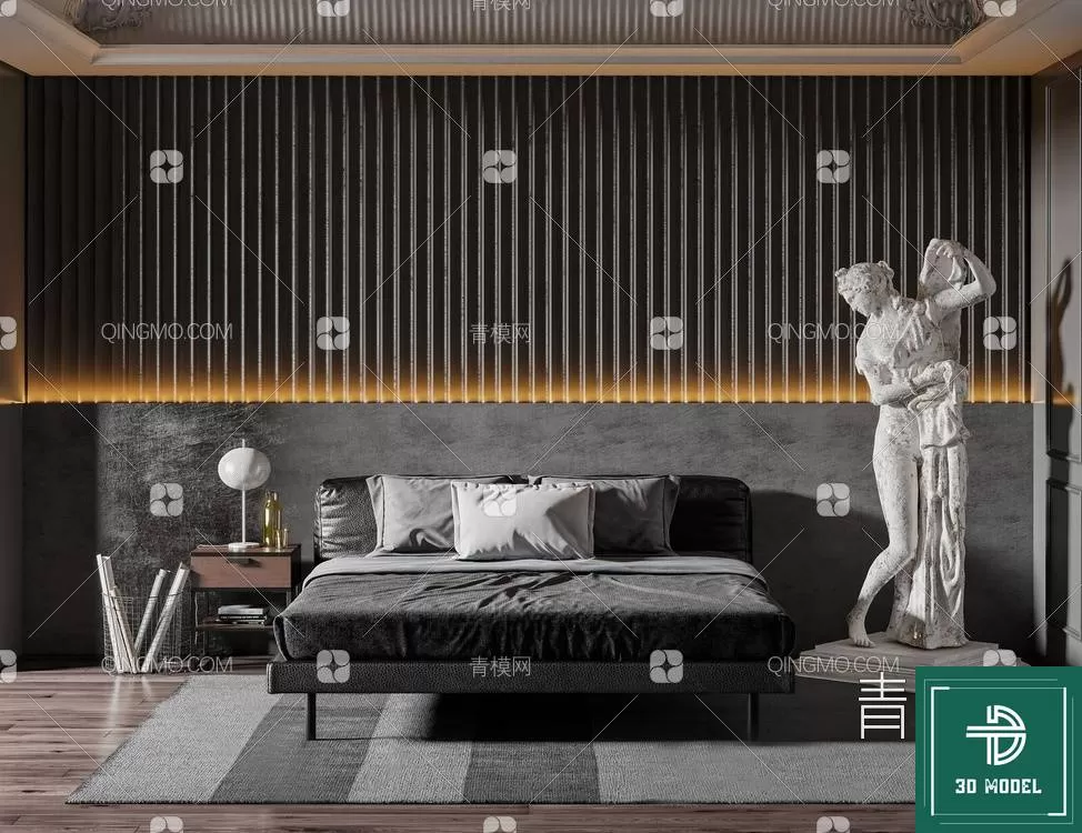 BEDROOM – 3DS MAX MODELS – 050 – PRO BEDROOM – 3DS MAX MODELS – 050 – PRO