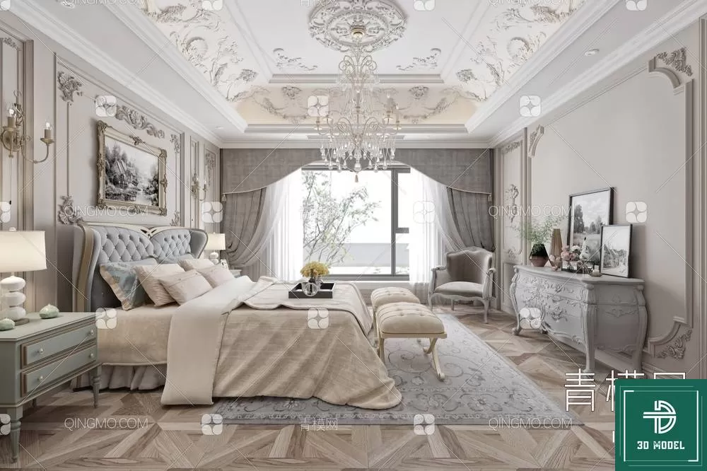 BEDROOM – 3DS MAX MODELS – 052 – PRO BEDROOM – 3DS MAX MODELS – 052 – PRO