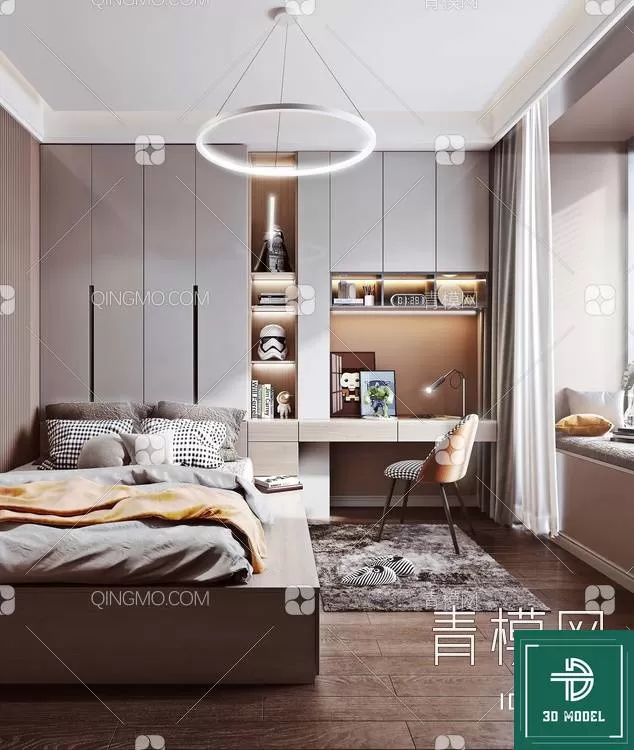 BEDROOM – 3DS MAX MODELS – 053 – PRO BEDROOM – 3DS MAX MODELS – 053 – PRO