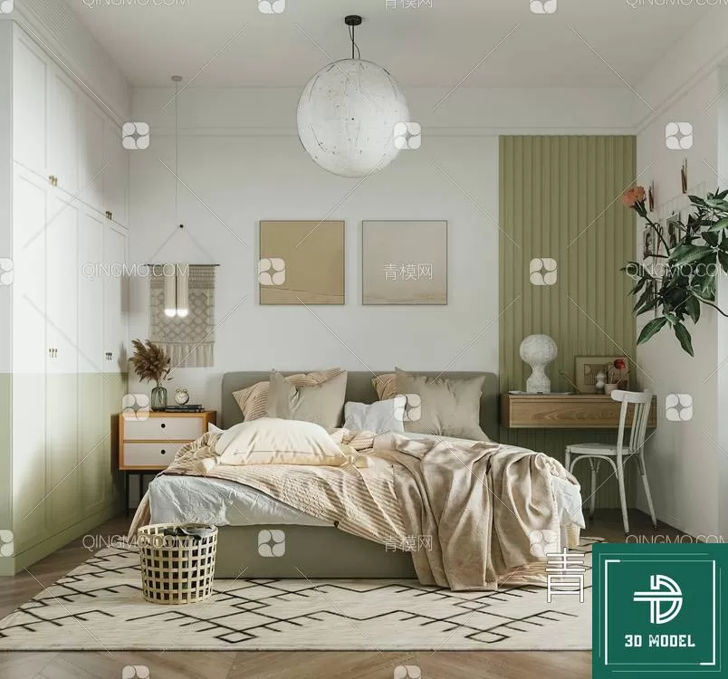 BEDROOM – 3DS MAX MODELS – 055 – PRO BEDROOM – 3DS MAX MODELS – 055 – PRO