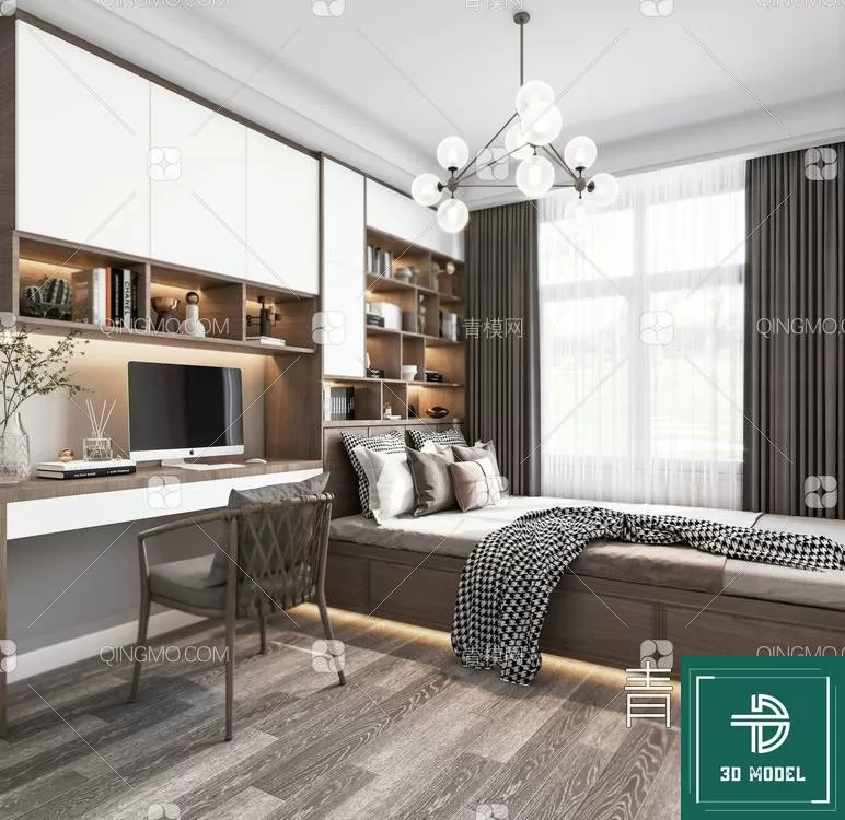 BEDROOM – 3DS MAX MODELS – 061 – PRO BEDROOM – 3DS MAX MODELS – 061 – PRO