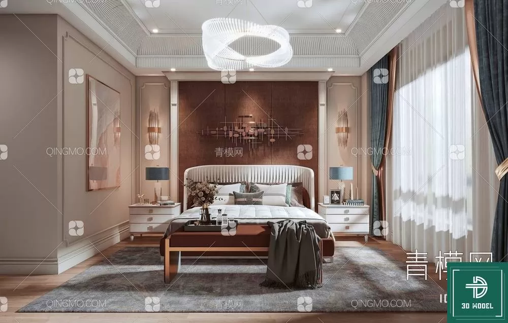 BEDROOM – 3DS MAX MODELS – 063 – PRO BEDROOM – 3DS MAX MODELS – 063 – PRO