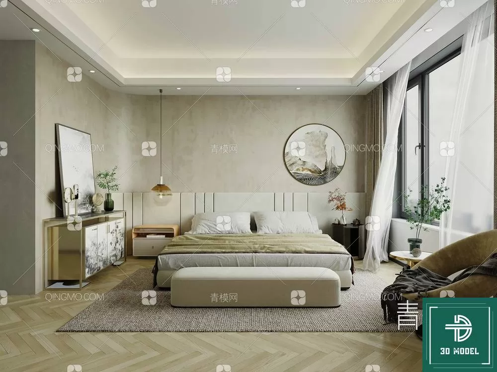 BEDROOM – 3DS MAX MODELS – 065 – PRO BEDROOM – 3DS MAX MODELS – 065 – PRO