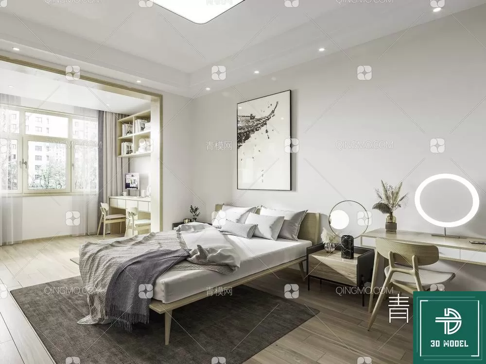 BEDROOM – 3DS MAX MODELS – 068 – PRO BEDROOM – 3DS MAX MODELS – 068 – PRO