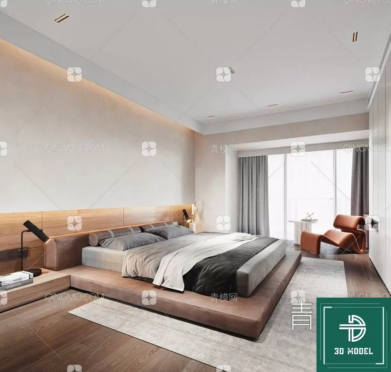 BEDROOM – 3DS MAX MODELS – 069 – PRO BEDROOM – 3DS MAX MODELS – 069 – PRO