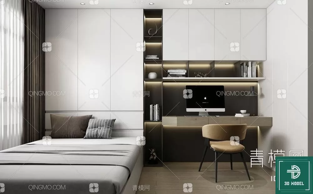 BEDROOM – 3DS MAX MODELS – 070 – PRO BEDROOM – 3DS MAX MODELS – 070 – PRO