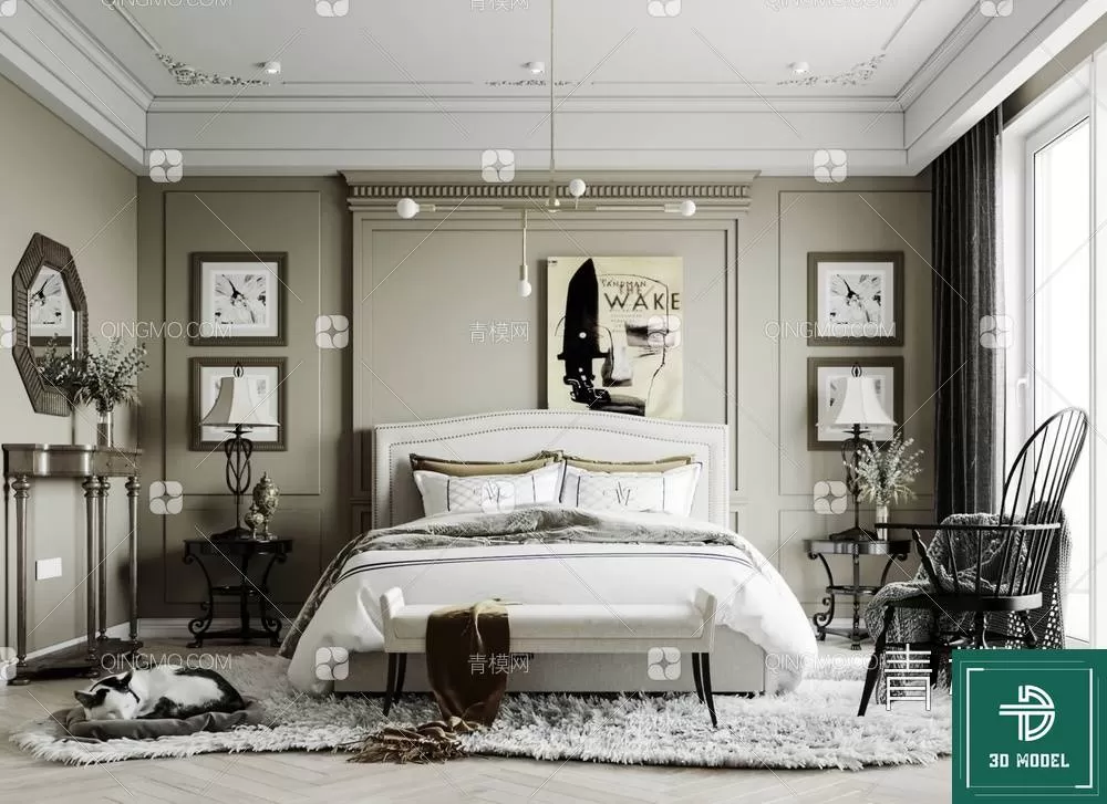 BEDROOM – 3DS MAX MODELS – 071 – PRO BEDROOM – 3DS MAX MODELS – 071 – PRO