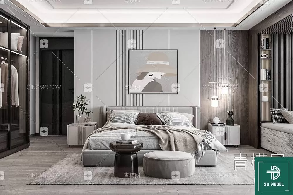 BEDROOM – 3DS MAX MODELS – 072 – PRO BEDROOM – 3DS MAX MODELS – 072 – PRO