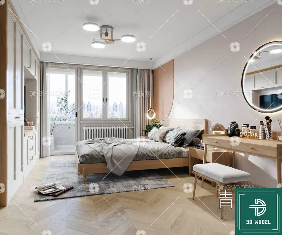 BEDROOM – 3DS MAX MODELS – 073 – PRO BEDROOM – 3DS MAX MODELS – 073 – PRO