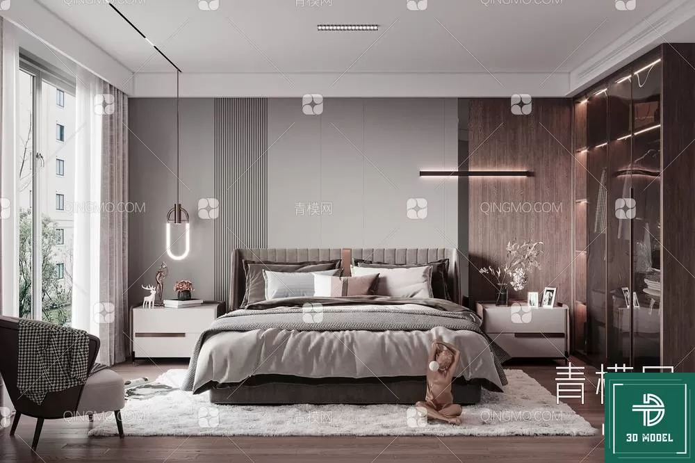 BEDROOM – 3DS MAX MODELS – 074 – PRO BEDROOM – 3DS MAX MODELS – 074 – PRO