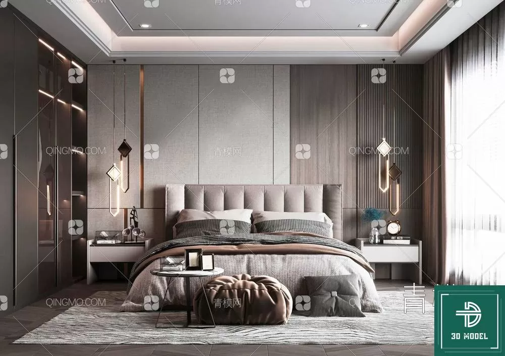 BEDROOM – 3DS MAX MODELS – 078 – PRO BEDROOM – 3DS MAX MODELS – 078 – PRO