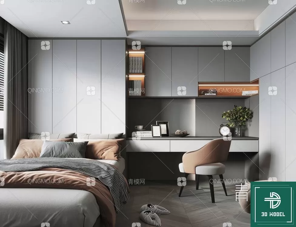 BEDROOM – 3DS MAX MODELS – 080 – PRO BEDROOM – 3DS MAX MODELS – 080 – PRO