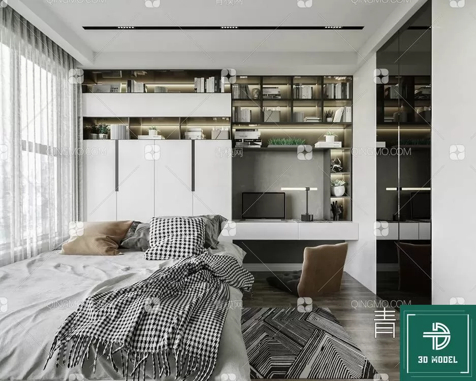 BEDROOM – 3DS MAX MODELS – 084 – PRO BEDROOM – 3DS MAX MODELS – 084 – PRO