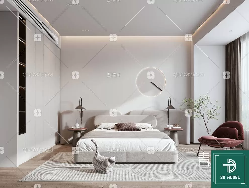 BEDROOM – 3DS MAX MODELS – 088 – PRO BEDROOM – 3DS MAX MODELS – 088 – PRO