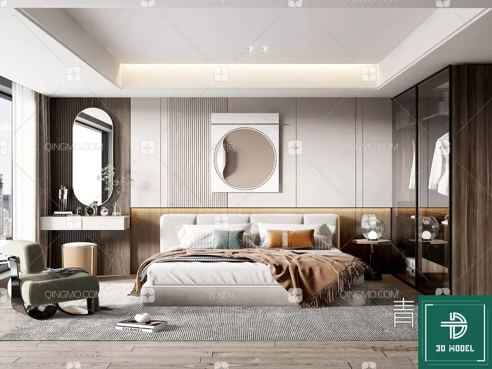 BEDROOM – 3DS MAX MODELS – 090 – PRO BEDROOM – 3DS MAX MODELS – 090 – PRO