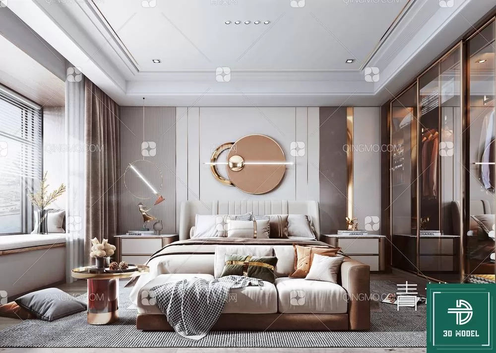 BEDROOM – 3DS MAX MODELS – 093 – PRO BEDROOM – 3DS MAX MODELS – 093 – PRO