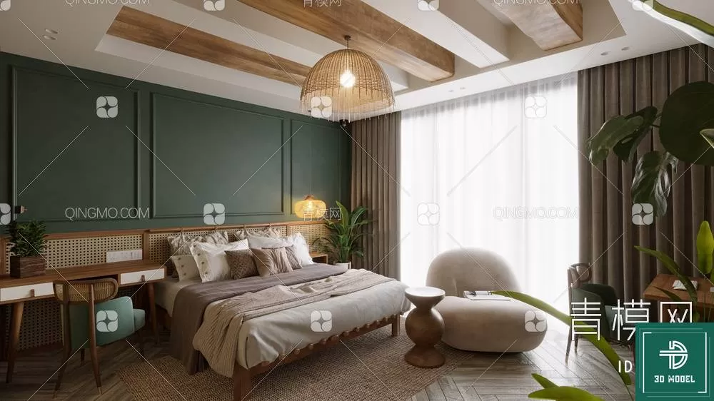 BEDROOM – 3DS MAX MODELS – 096 – PRO BEDROOM – 3DS MAX MODELS – 096 – PRO