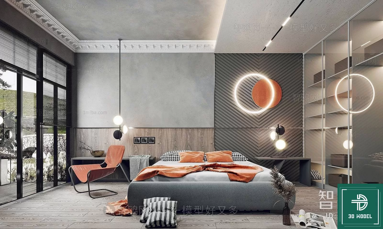 BEDROOM – 3DS MAX MODELS – 097 – PRO BEDROOM – 3DS MAX MODELS – 097 – PRO