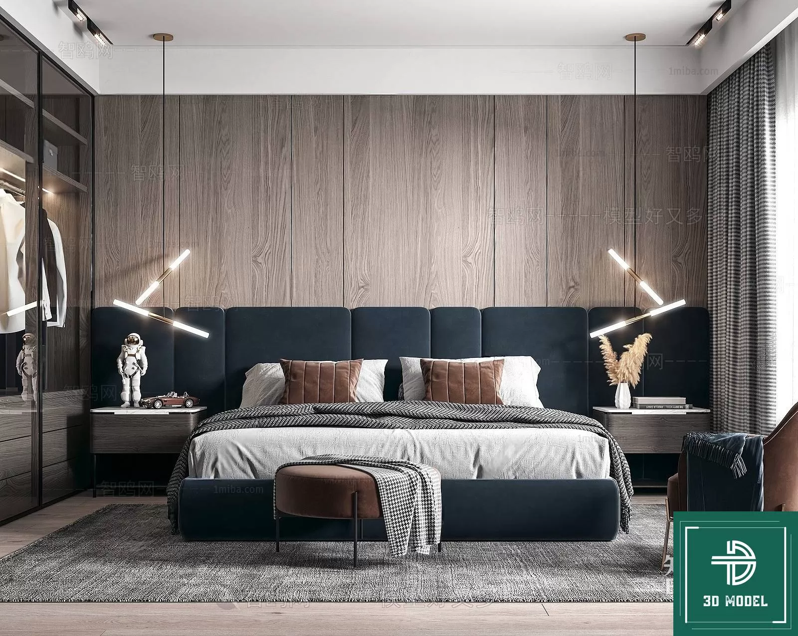 BEDROOM – 3DS MAX MODELS – 099 – PRO BEDROOM – 3DS MAX MODELS – 099 – PRO