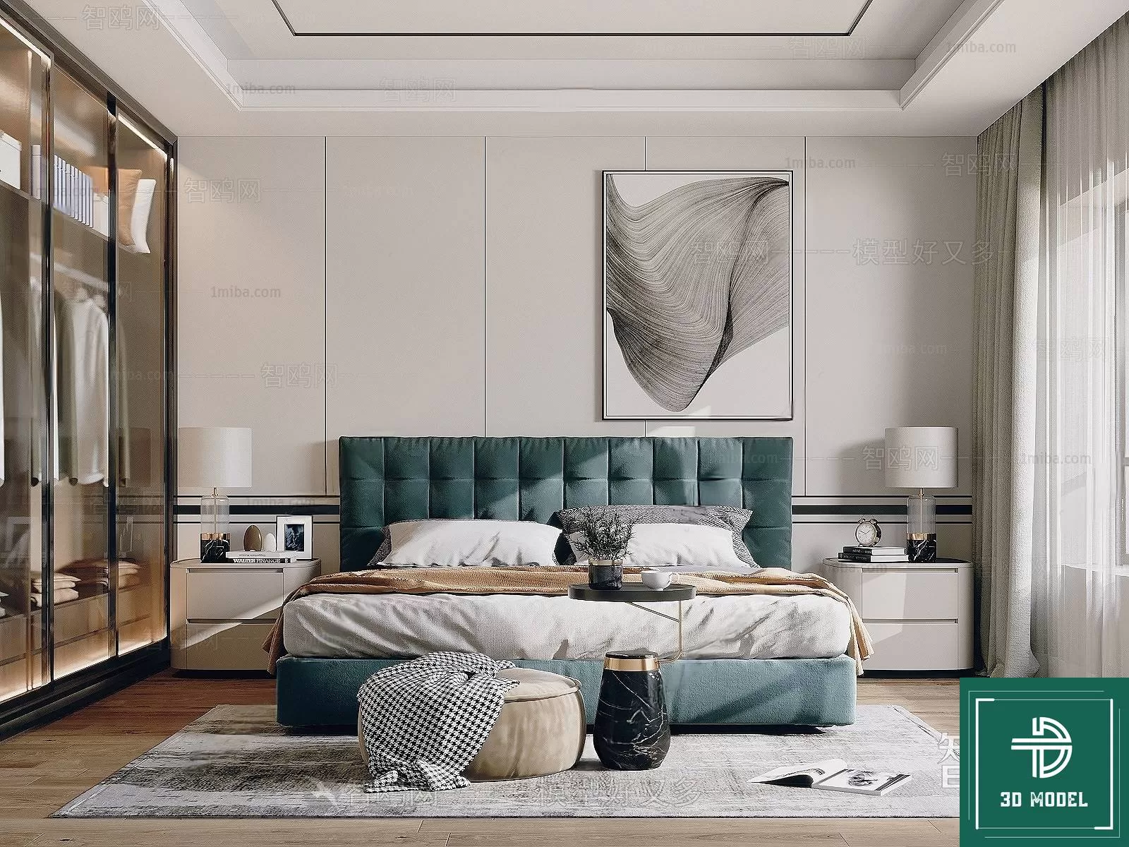 BEDROOM – 3DS MAX MODELS – 100 – PRO BEDROOM – 3DS MAX MODELS – 100 – PRO