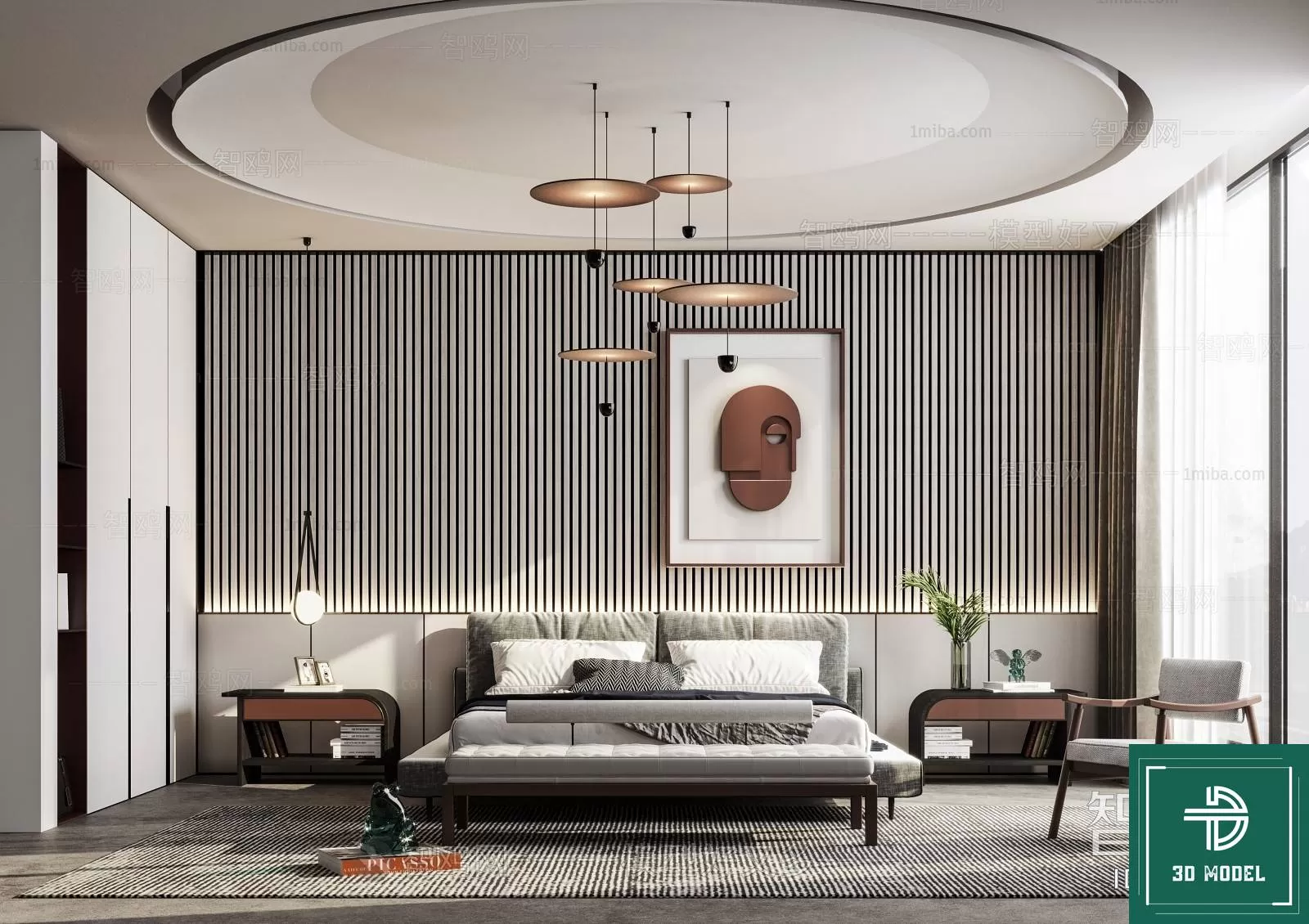 BEDROOM – 3DS MAX MODELS – 104 – PRO BEDROOM – 3DS MAX MODELS – 104 – PRO