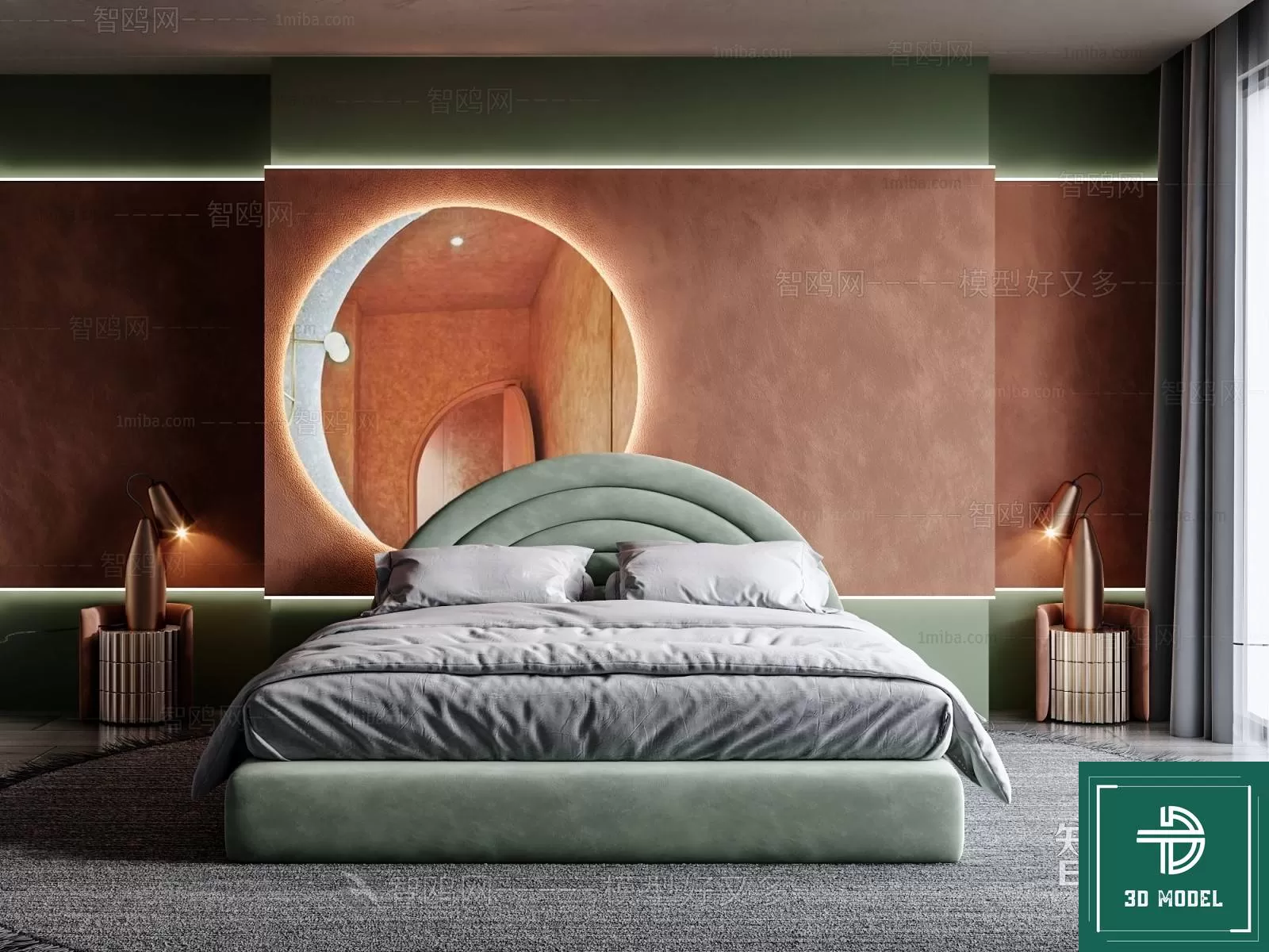 BEDROOM – 3DS MAX MODELS – 105 – PRO BEDROOM – 3DS MAX MODELS – 105 – PRO