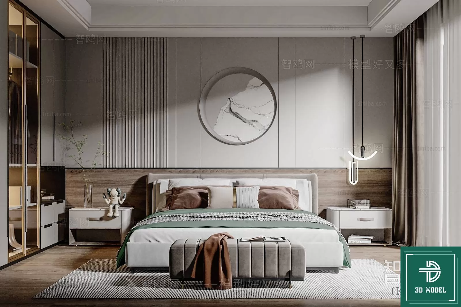 BEDROOM – 3DS MAX MODELS – 107 – PRO BEDROOM – 3DS MAX MODELS – 107 – PRO