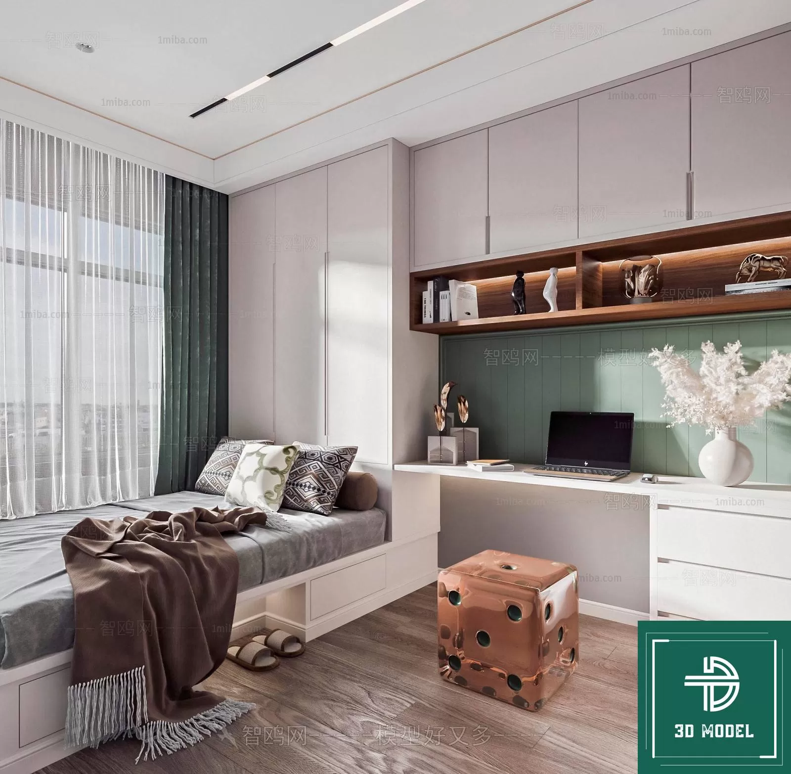 BEDROOM – 3DS MAX MODELS – 114 – PRO BEDROOM – 3DS MAX MODELS – 114 – PRO