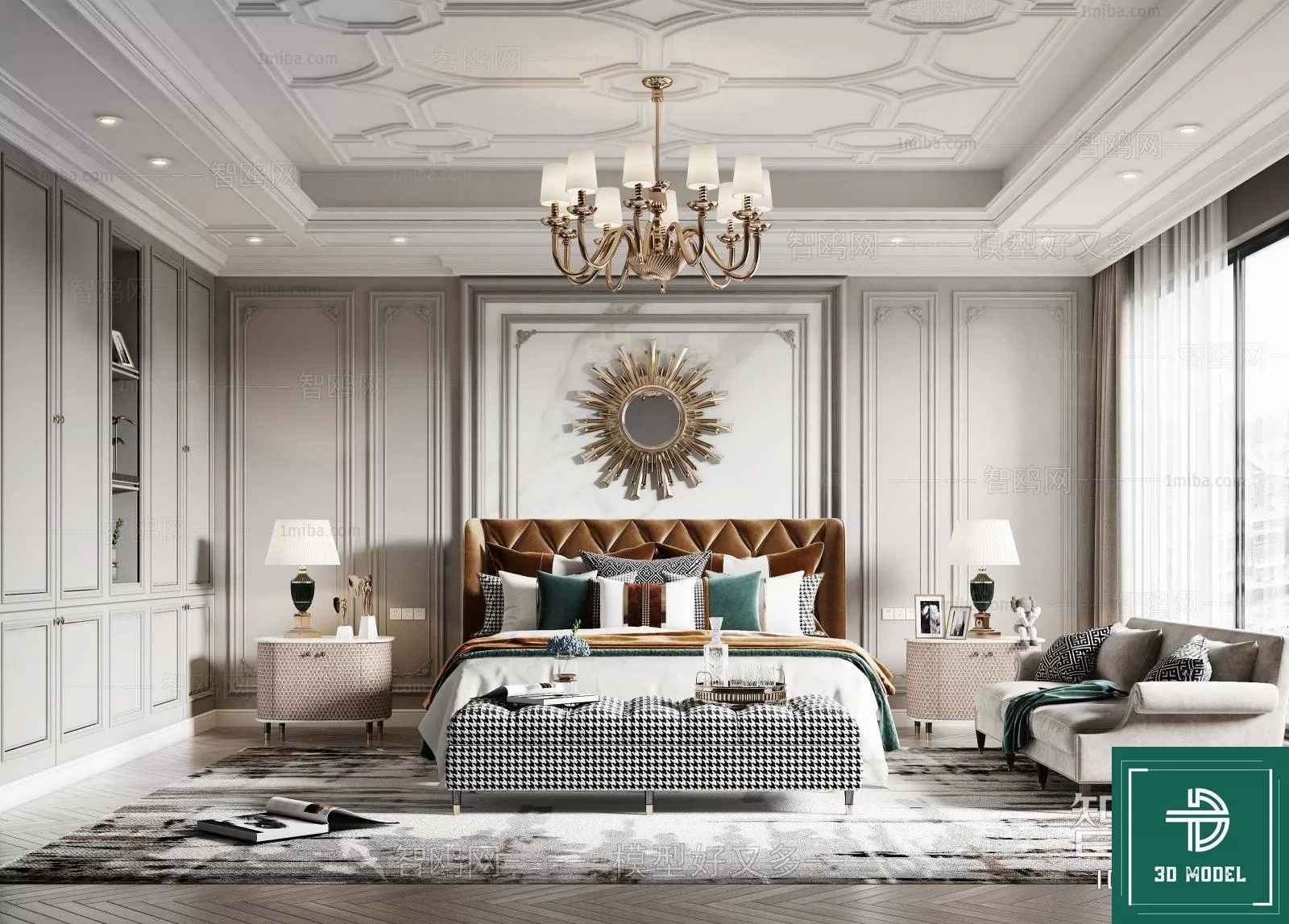 BEDROOM – 3DS MAX MODELS – 115 – PRO BEDROOM – 3DS MAX MODELS – 115 – PRO