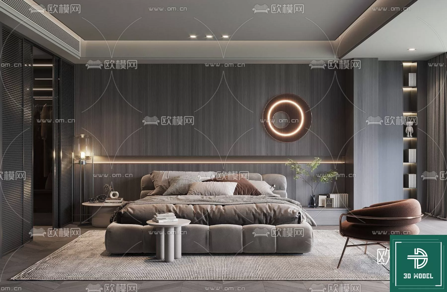 BEDROOM – 3DS MAX MODELS – 121 – PRO BEDROOM – 3DS MAX MODELS – 121 – PRO