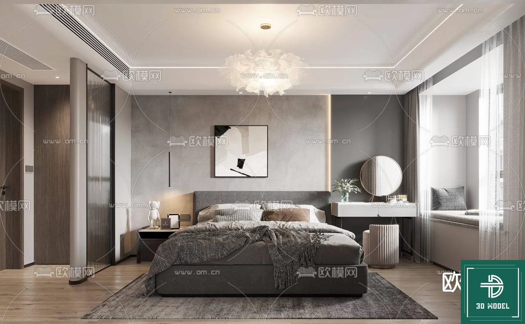 BEDROOM – 3DS MAX MODELS – 122 – PRO BEDROOM – 3DS MAX MODELS – 122 – PRO