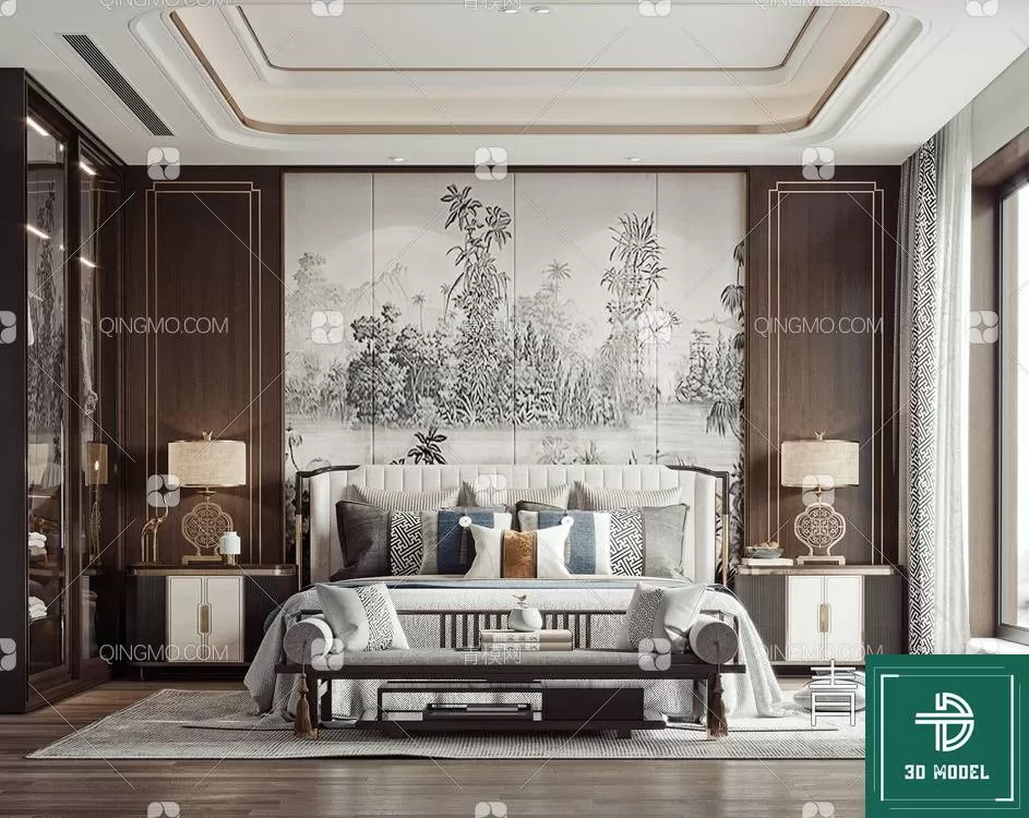 BEDROOM – 3DS MAX MODELS – 126 – PRO BEDROOM – 3DS MAX MODELS – 126 – PRO