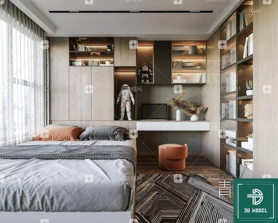 BEDROOM – 3DS MAX MODELS – 130 – PRO BEDROOM – 3DS MAX MODELS – 130 – PRO