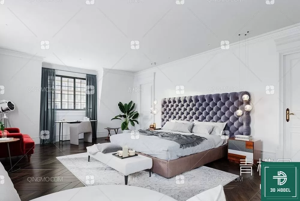 BEDROOM – 3DS MAX MODELS – 131 – PRO BEDROOM – 3DS MAX MODELS – 131 – PRO