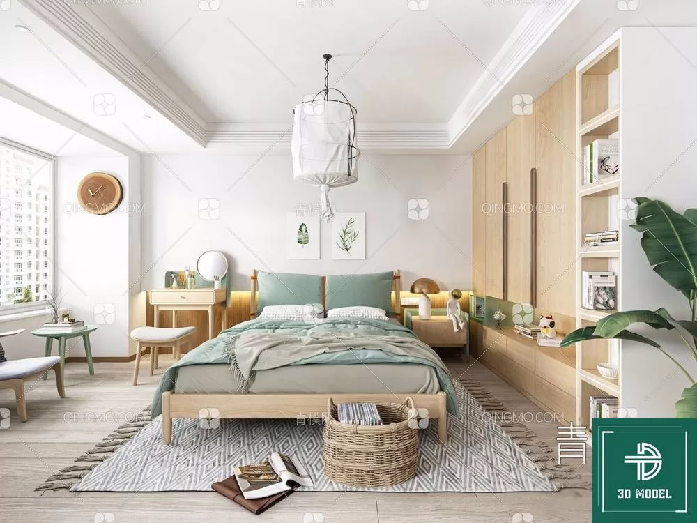 BEDROOM – 3DS MAX MODELS – 135 – PRO BEDROOM – 3DS MAX MODELS – 135 – PRO