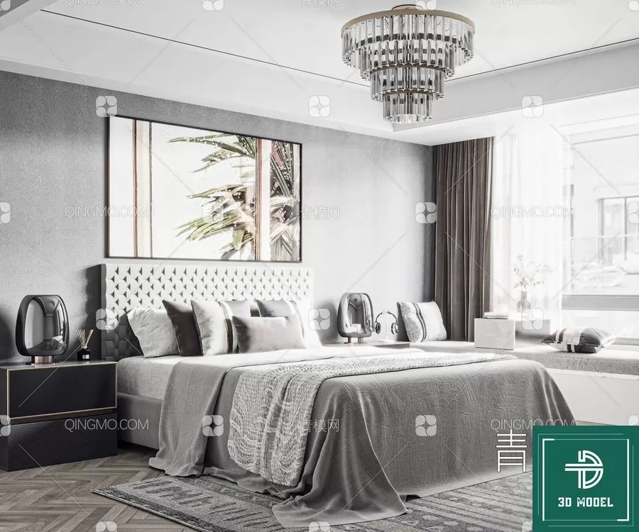 BEDROOM – 3DS MAX MODELS – 136 – PRO BEDROOM – 3DS MAX MODELS – 136 – PRO