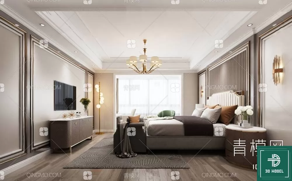 BEDROOM – 3DS MAX MODELS – 138 – PRO BEDROOM – 3DS MAX MODELS – 138 – PRO