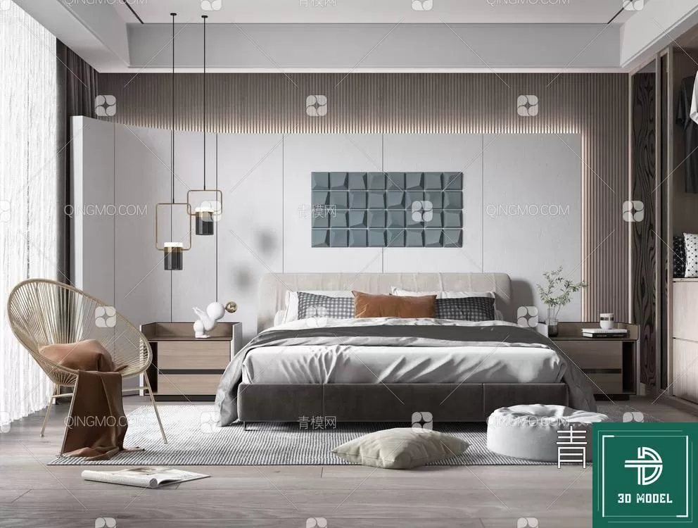 BEDROOM – 3DS MAX MODELS – 140 – PRO BEDROOM – 3DS MAX MODELS – 140 – PRO
