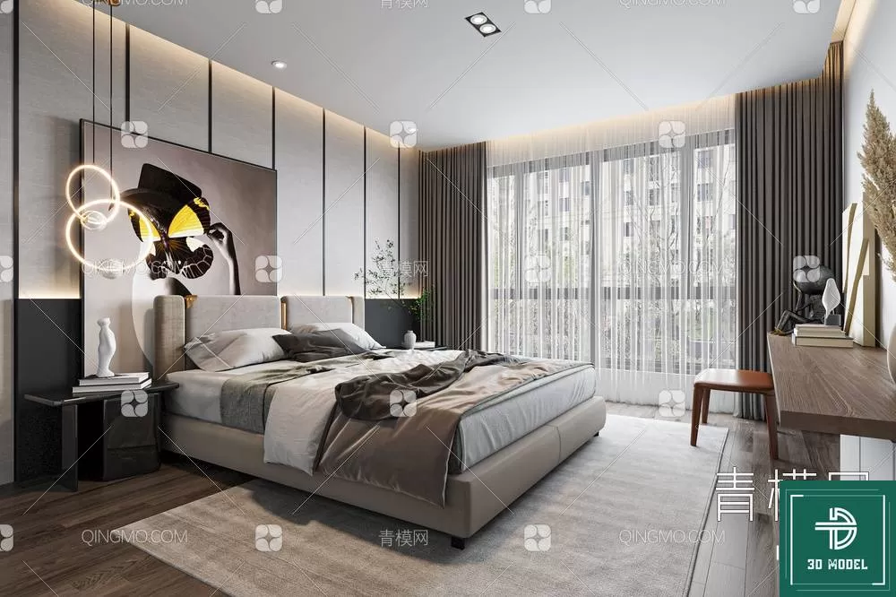 BEDROOM – 3DS MAX MODELS – 142 – PRO BEDROOM – 3DS MAX MODELS – 142 – PRO