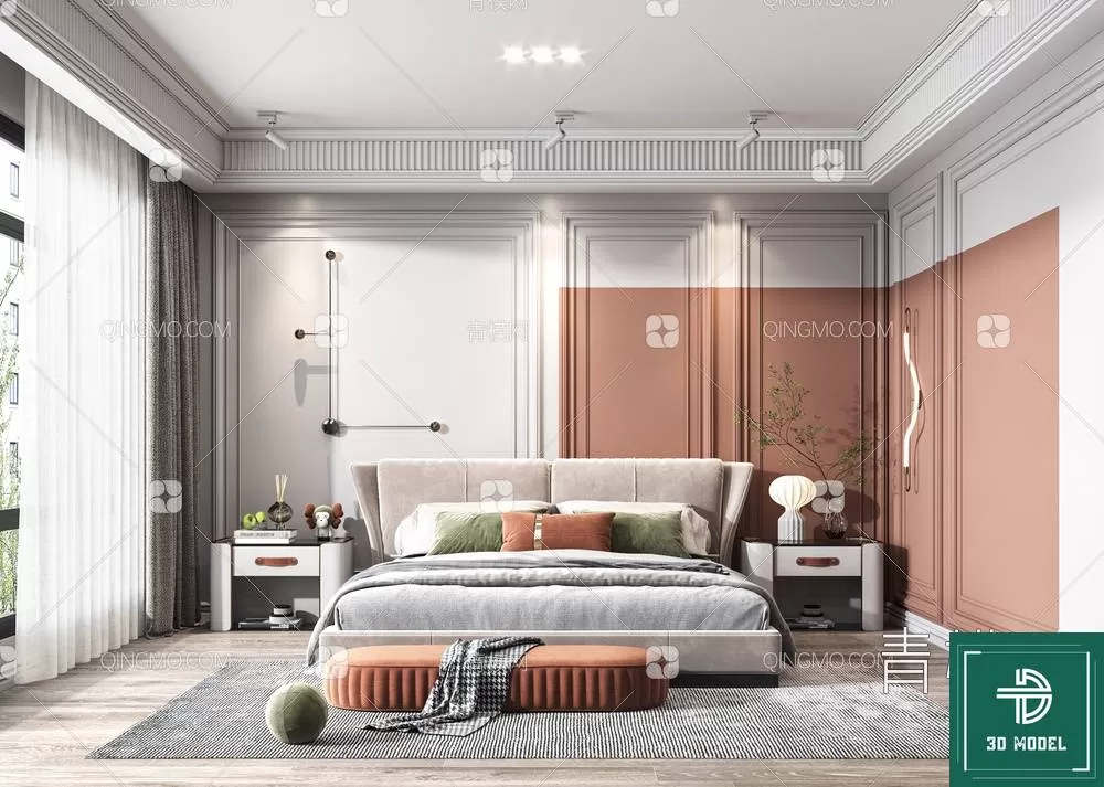 BEDROOM – 3DS MAX MODELS – 143 – PRO BEDROOM – 3DS MAX MODELS – 143 – PRO