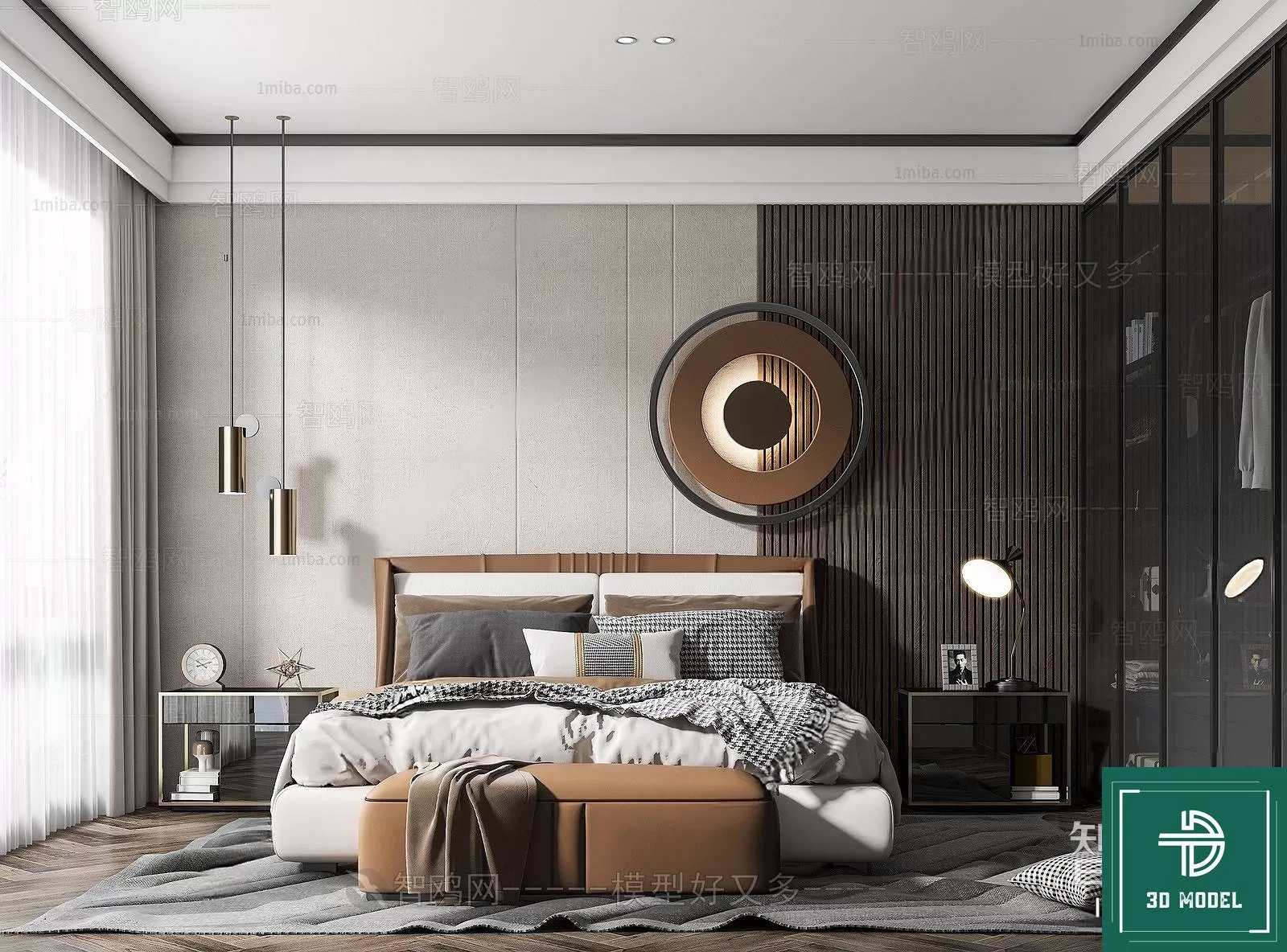 BEDROOM – 3DS MAX MODELS – 144 – PRO BEDROOM – 3DS MAX MODELS – 144 – PRO