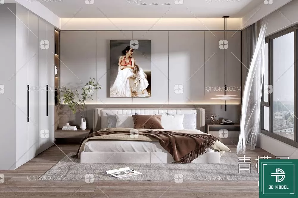 BEDROOM – 3DS MAX MODELS – 147 – PRO BEDROOM – 3DS MAX MODELS – 147 – PRO