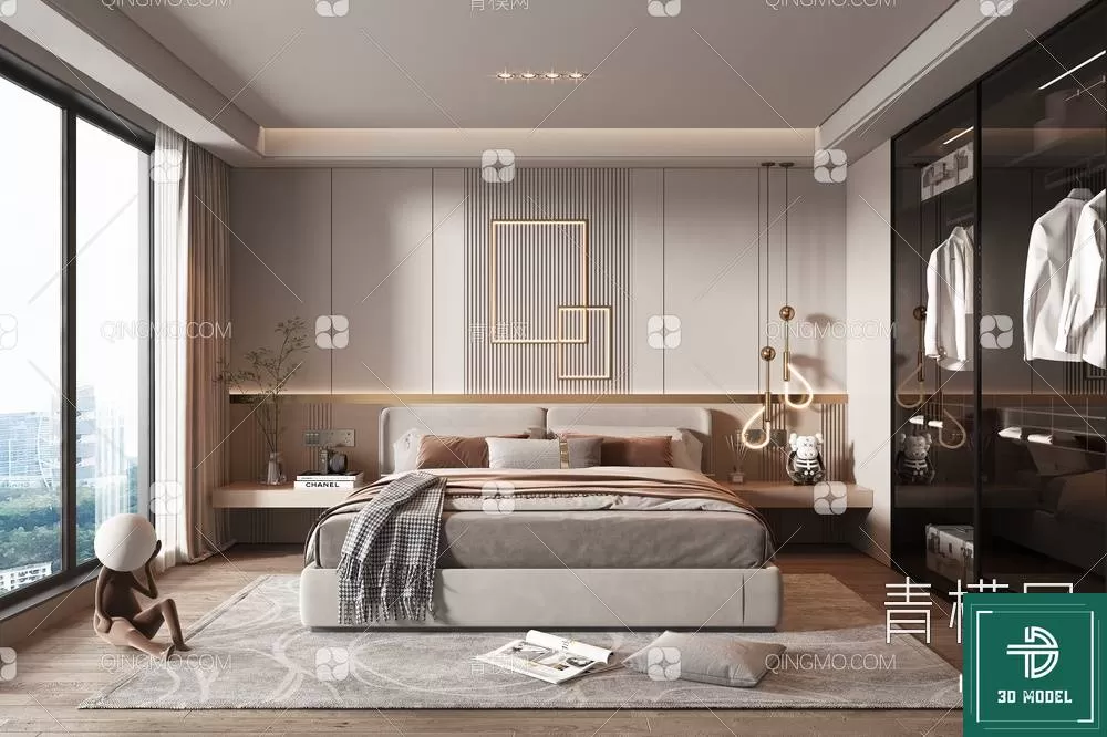 BEDROOM – 3DS MAX MODELS – 148 – PRO BEDROOM – 3DS MAX MODELS – 148 – PRO