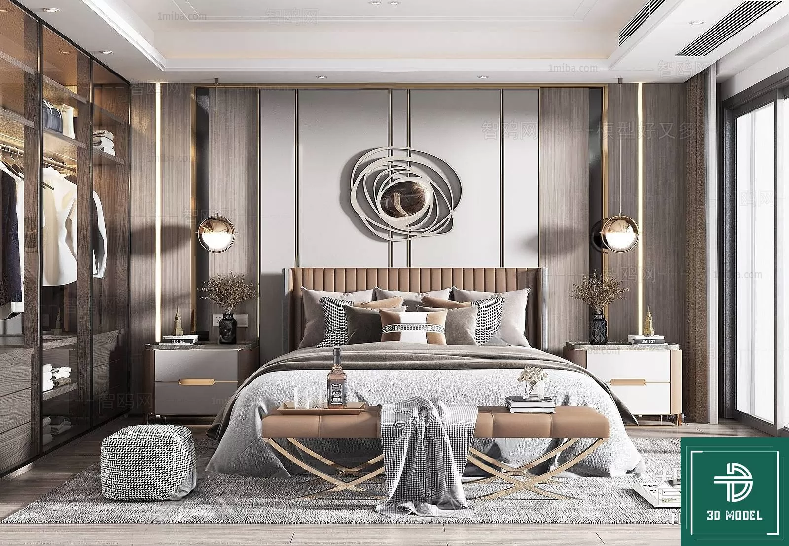 BEDROOM – 3DS MAX MODELS – 149 – PRO BEDROOM – 3DS MAX MODELS – 149 – PRO